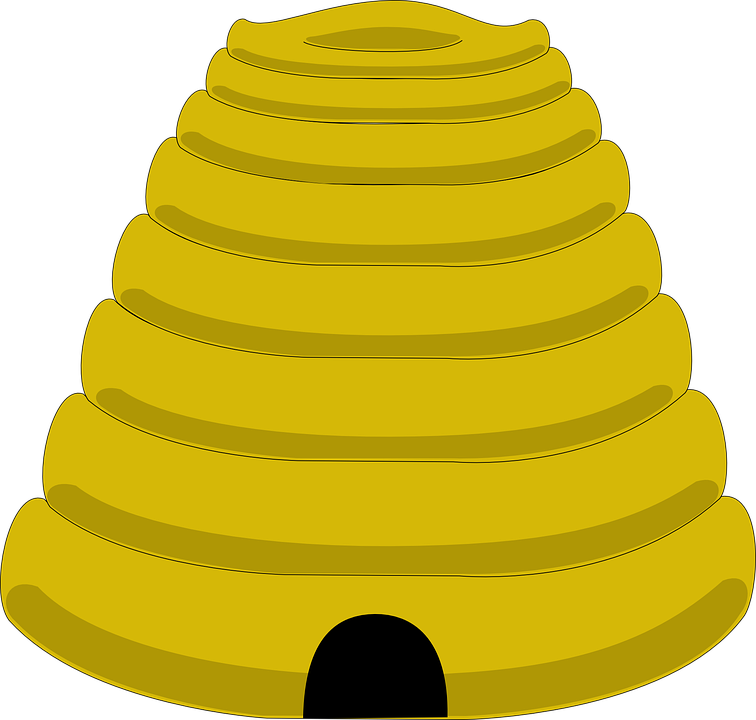 Beehive Template Clip Art - Bee Hive No Background (756x720)