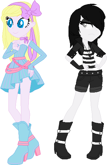 Emo Clipart Kawaii - Bases De Mlp Eg Kawaii (355x540)