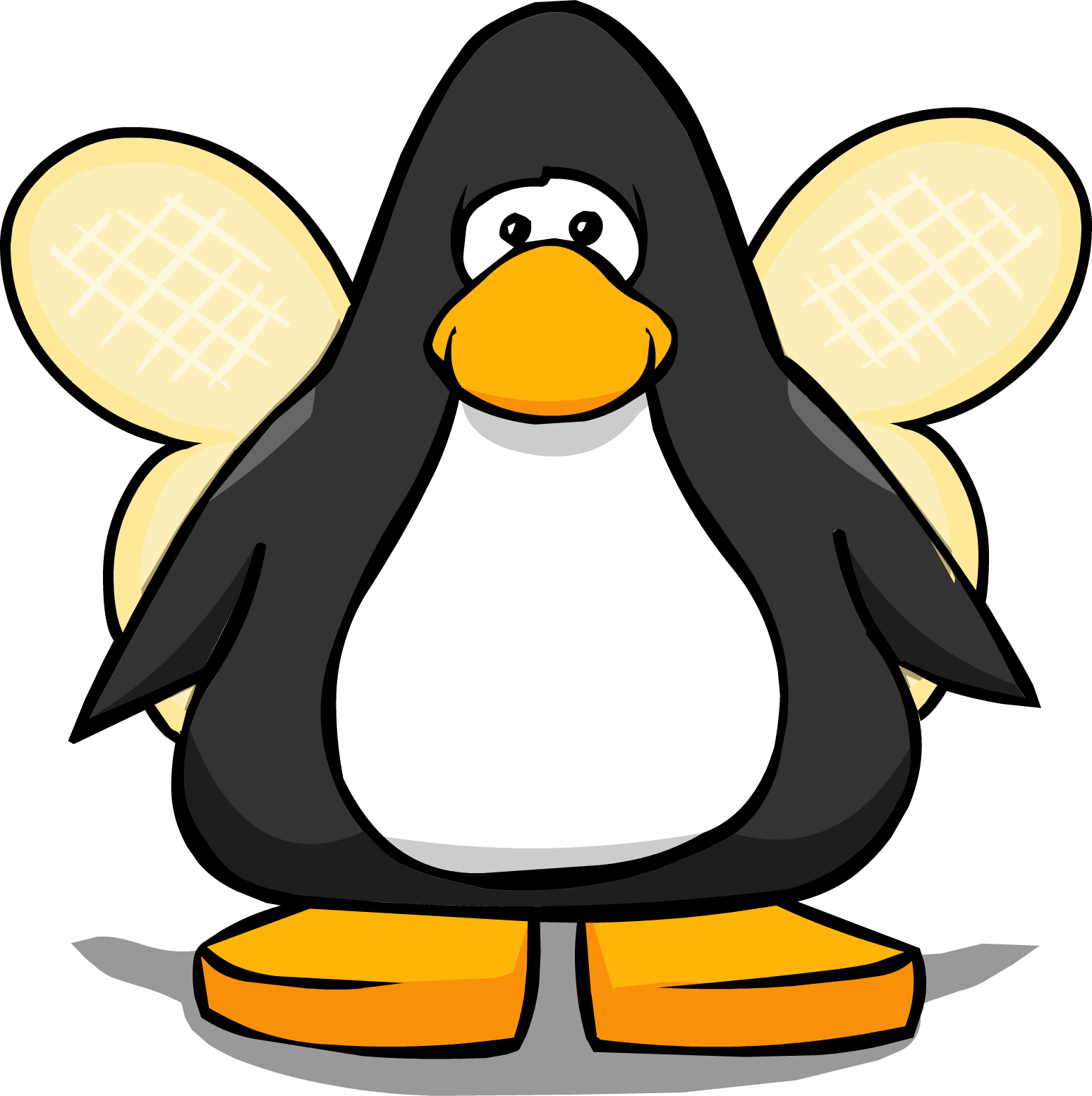 Bee Wings From A Player Card - Club Penguin Black Belt (1548x1554)