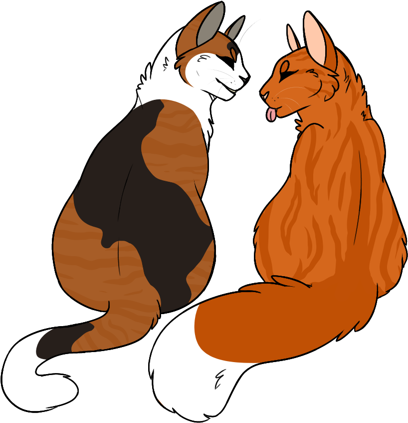 #squirrelflight On Feedyeti - Tawnypelt X Feathertail (903x908)
