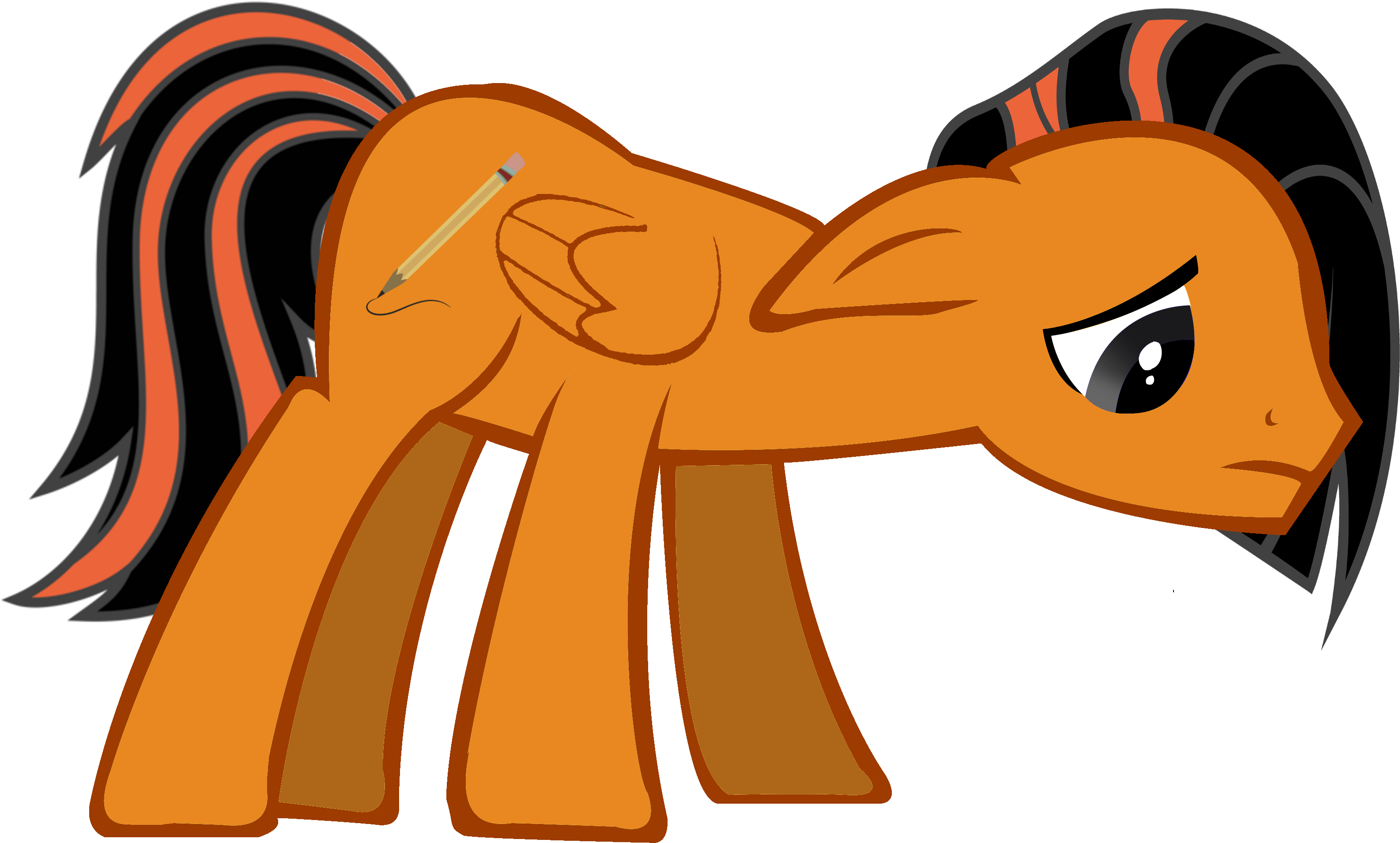 Sad Tracer Chase By Mlp-scribbles - Cartoon (3760x2696)