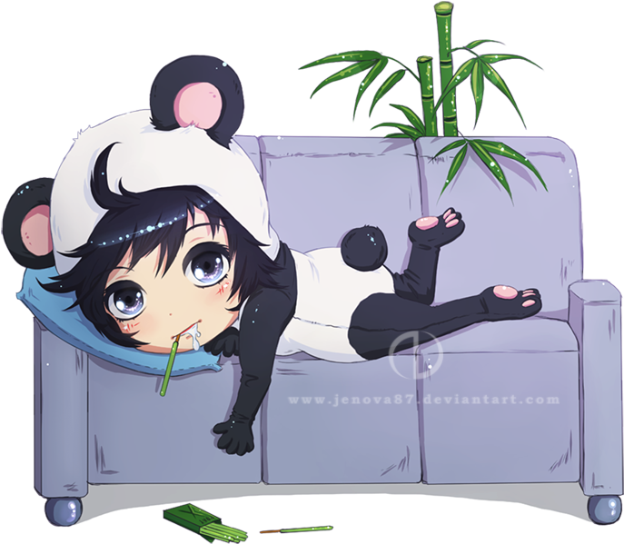 Eri The Kawaii Baka Panda By Jenova87 - Kawaii Anime Panda Boy (800x643)