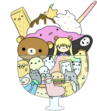 Art Illustrations - Kawaii Anime Cartoon (400x418)