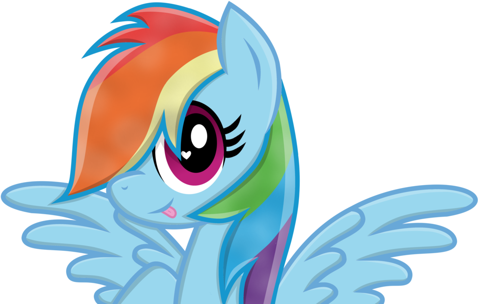 Kawaii Rainbow Dash By Willowtails - Imagenes De Rainbow Dash Kawaii (1024x660)