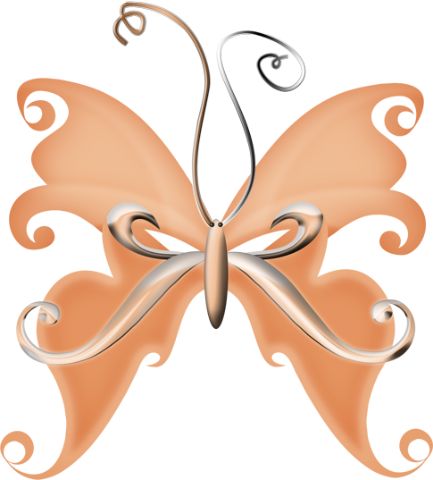 Clipart Buterfile - Papilio (485x537)