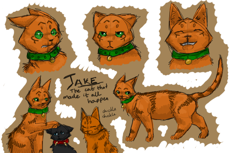 Sketches By Tigermooncat - Warrior Cats Jake's Death (750x500)