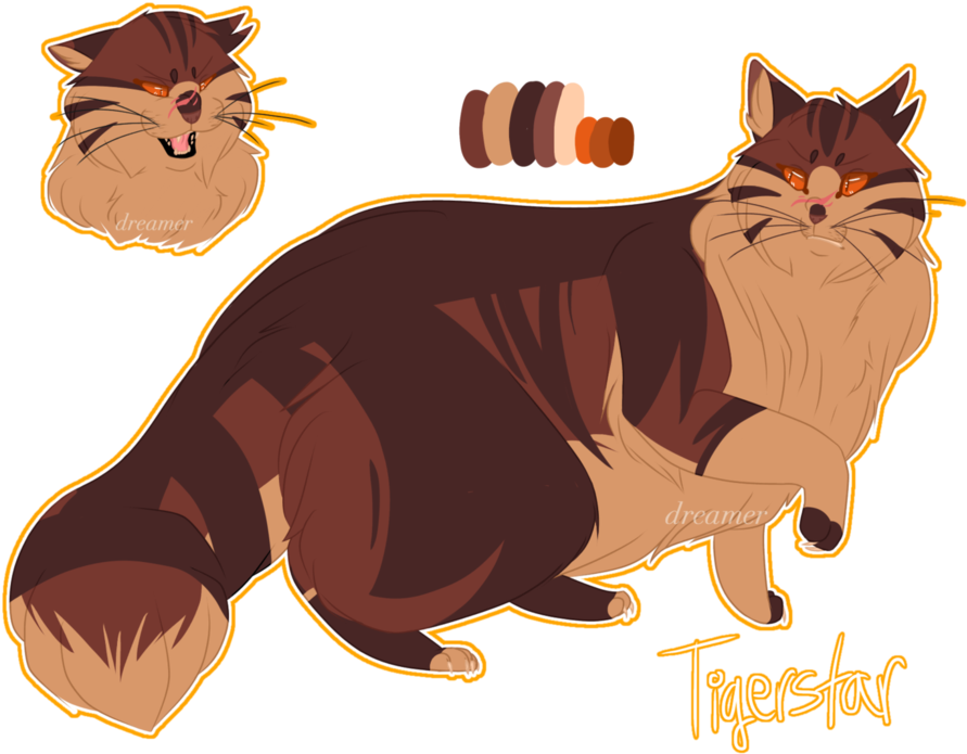 [warrior Cats] Tigerstar Design By Russian-dream - Warrior Cats Tigerstar Design (1041x767)