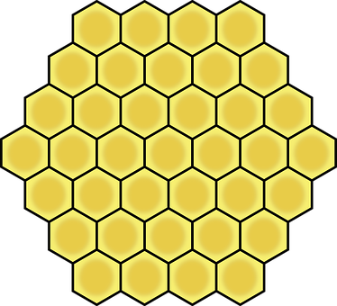 Honeycomb Hexagon Geometric Pattern Geomet - Trocadéro (374x340)