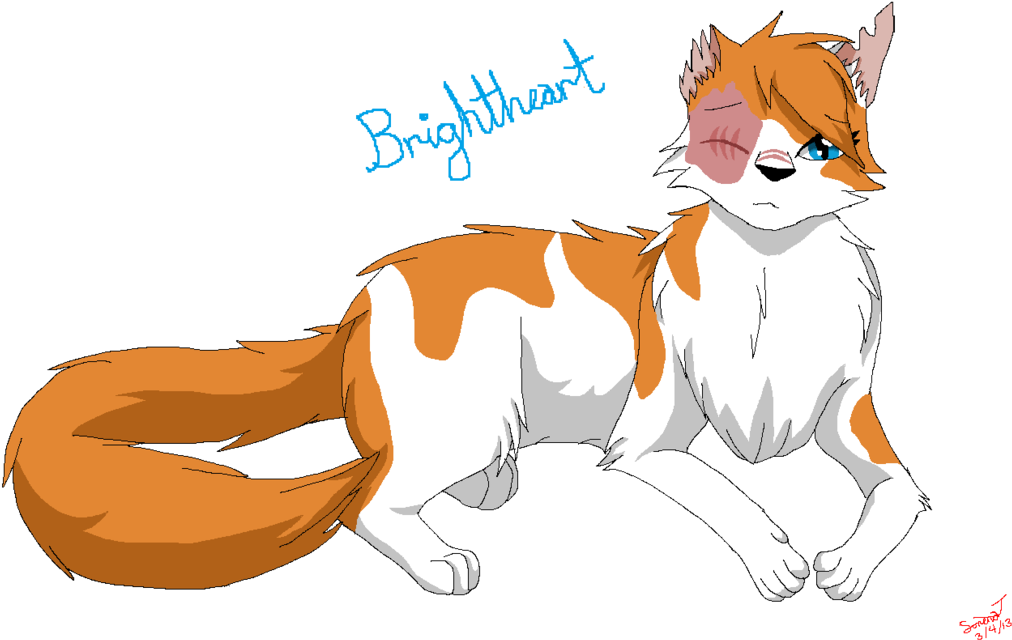 Brightheart - - - By Skybluearts - - Warrior Cats Brightheart (1024x693)