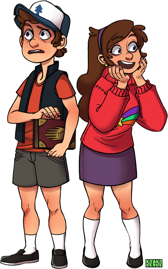 Mabel Pines Shooting Star Clipart - Dipper And Mabel Grown Up Fanart (600x927)