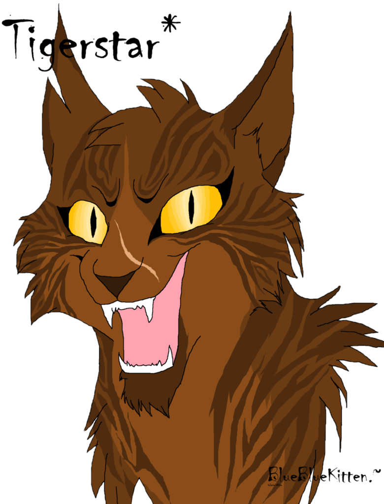 Insane With Power By Bluebluekitten - Warrior Cats Tigerstar Drawing (780x1024)