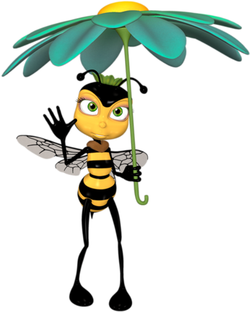 Bee Clipart - Il Y A Du Soleil (512x621)