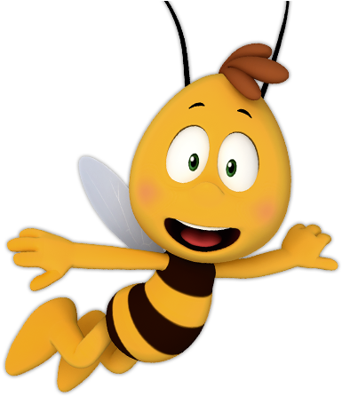 Maya The Bee Cartoon (400x467)