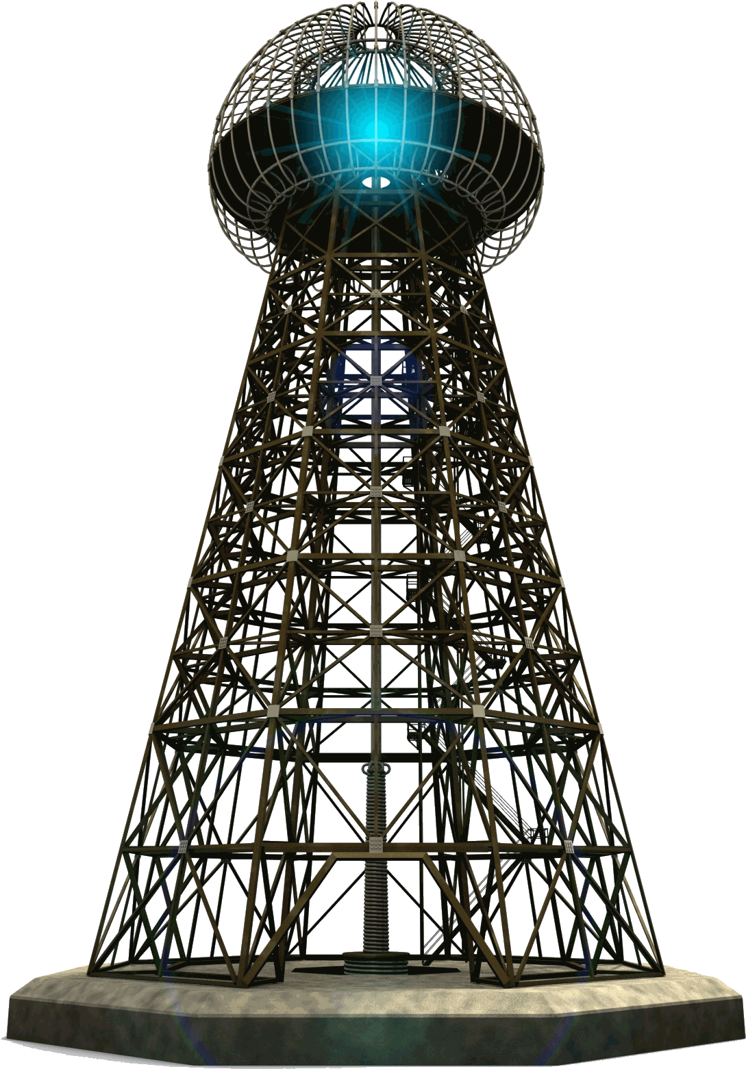 Nikola Tesla Inventions, Transmitter, Render By Leo - Tesla Tower (1106x1573)