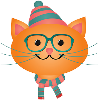 Cat With Glasses - Rikki Knight Llc Rikki Knight Ginger Tabby Cat Saying (377x377)