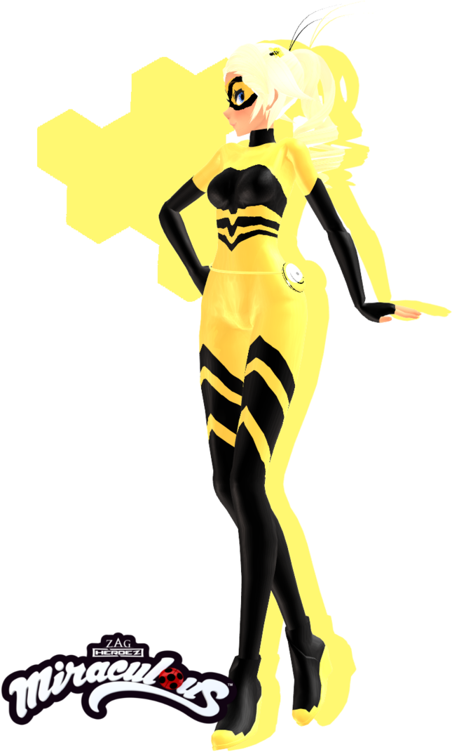 Mmd Miraculous Ladybug - Miraculous Png Queem Bee (744x1074)