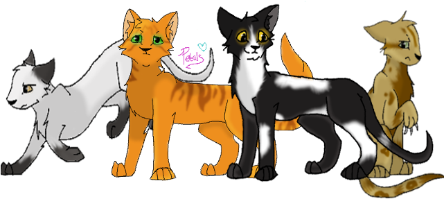 My Fav Warriors Clan Leaders By Petalstorm - Warrior Cats Clan Leaders (640x332)