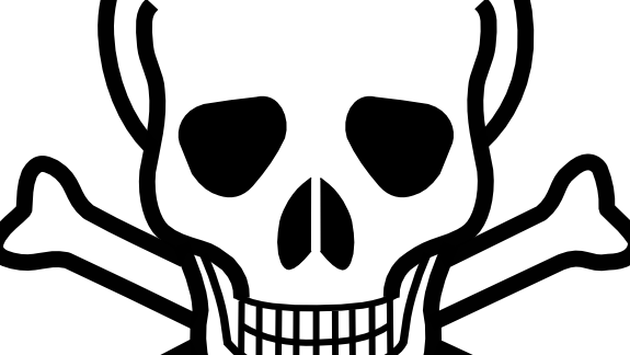 Flying Bee Black And White Cliparts - Badass Clipart (575x324)