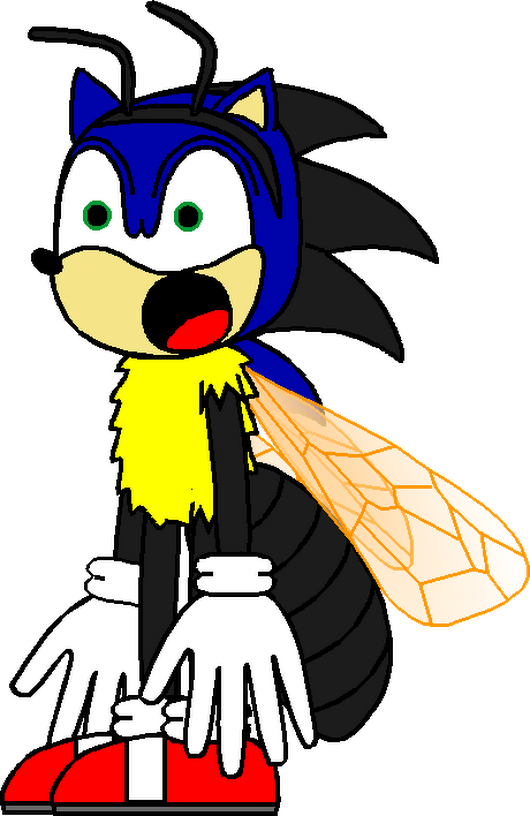 I Made An Image Of Sonic In A Buzzing Bee Costume If - Photograph (530x816)