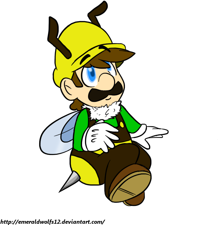 Bee Luigi By Mariobrosyaoifan12 - Cartoon (771x771)