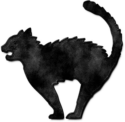 Creepy Halloween, Happy Halloween, Halloween Clipart, - Cafepress Halloween Cat Square Canvas Pillow (500x425)