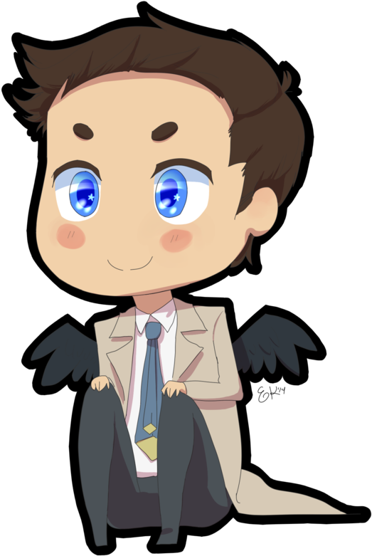 Chibi Cas By Lizzyoli-ravioli On Clipart Library - Cartoon (600x871)