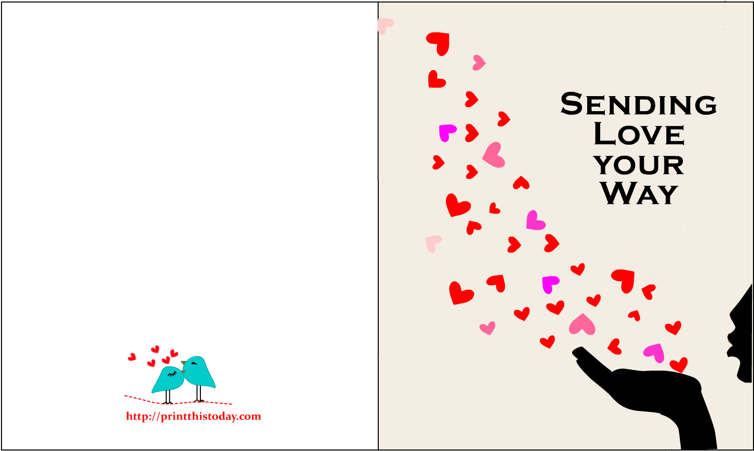 Free Printable Valentine Cards For Him - Love Cards For Him Printable Free (1650x1275)