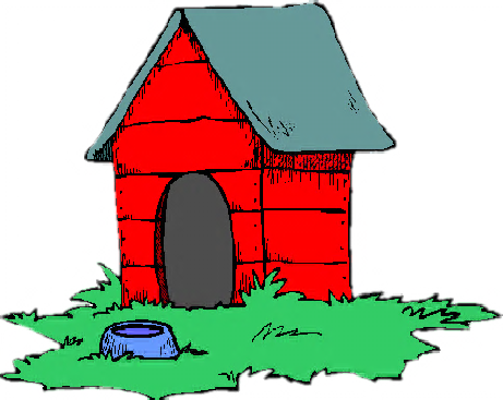 Local Woof And Company Employees Referred Our Calls - Cartoon Doghouse (461x367)