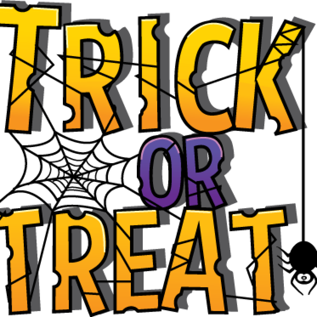 Trick Or Treat Clipart Trick Or Treat Clip Art Trick - Trick Or Threat Collection Halloween Party Trucker (1024x1024)