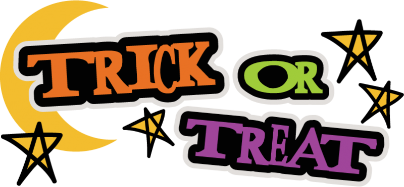 Trick Or Treat Svg Scrapbook Title Halloween Svg Scrapbook - Trick Or Treat Sign (800x372)