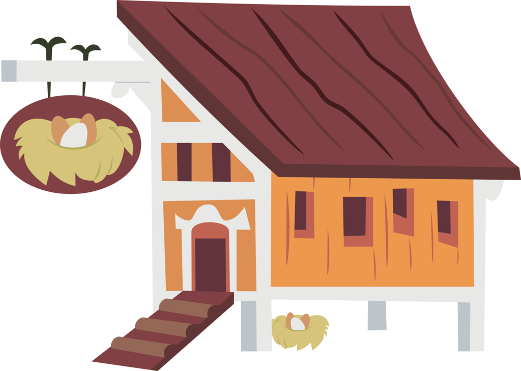 Hen House - Hen House Clipart (1024x729)