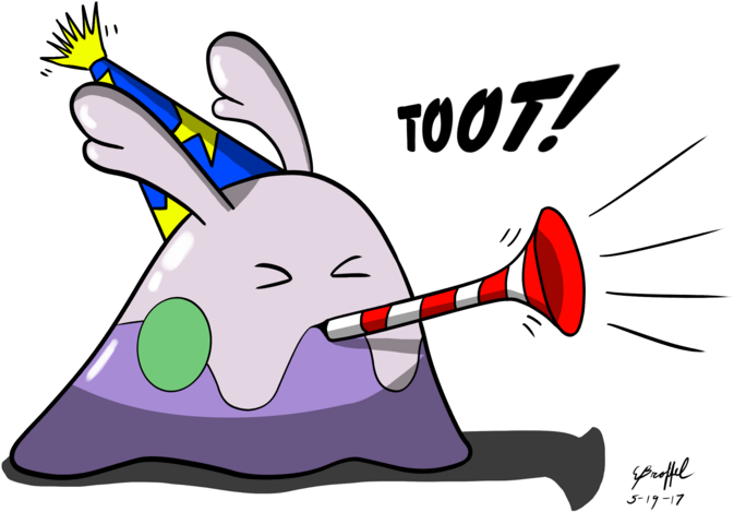Birthday Goomy By Cartoon-eric - Cartoon (800x605)