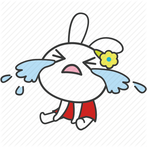 Cartoon Bunny Pictures - Cartoon Character Crying (512x512)