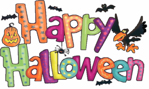 Happy Halloween Clipart - Happy Halloween Clipart (500x300)