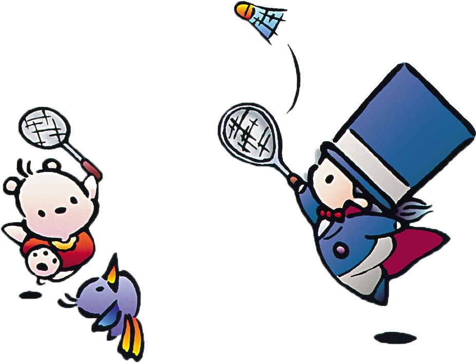 Badminton Shuttlecock Net Racket - Cartoon (1024x768)