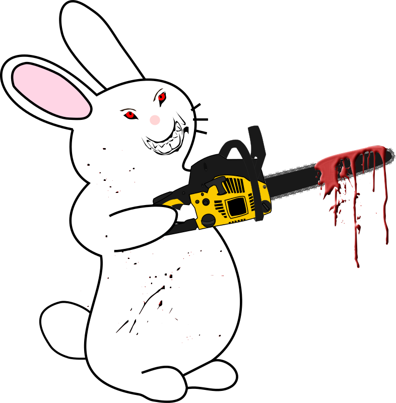 Chainsaw Rabbit Clip Art - Chainsaw Rabbit Clip Art (786x800)