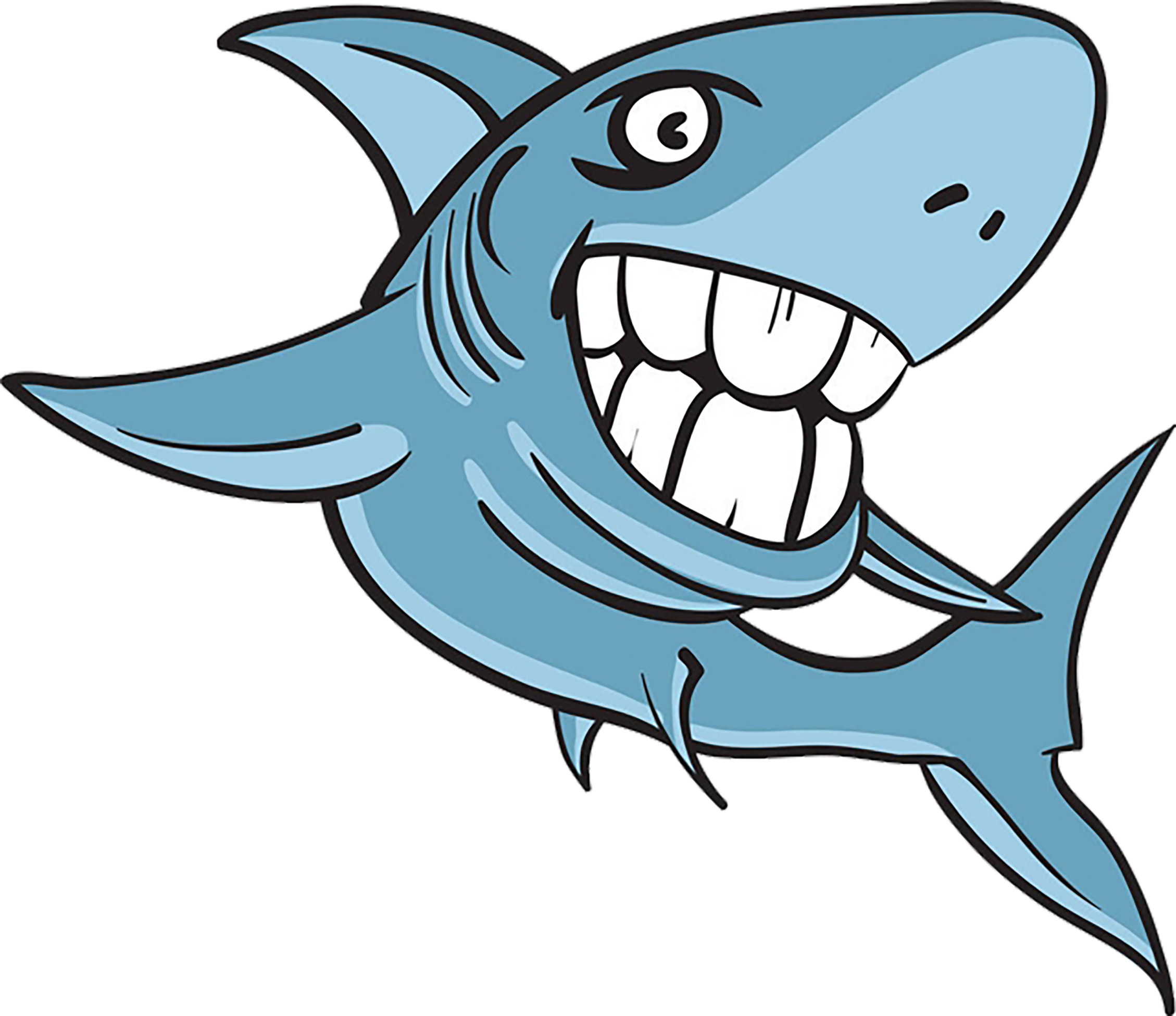 Great White Shark Cartoon Clip Art - Great White Cartoon Shark (2258x1951)
