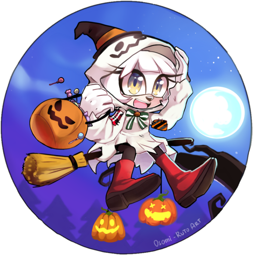 Happy Halloween By Osami-rut0art - Cartoon (914x875)