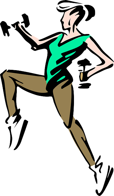 People, Silhouette, Girl, Aerobics, Cartoon, Logos - Clip Art Fit (373x640)
