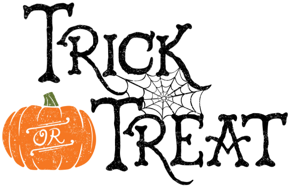 Trick Or Treat Download Transparent Png Image - Trick Or Treat Clip Art (600x392)