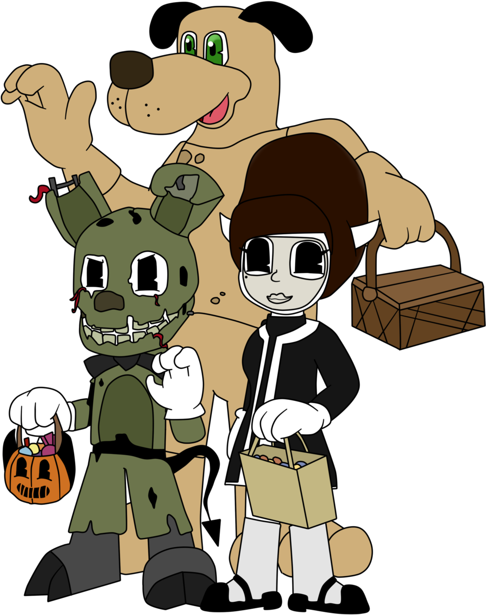 Trick Or Treat - Cartoon (1024x1243)