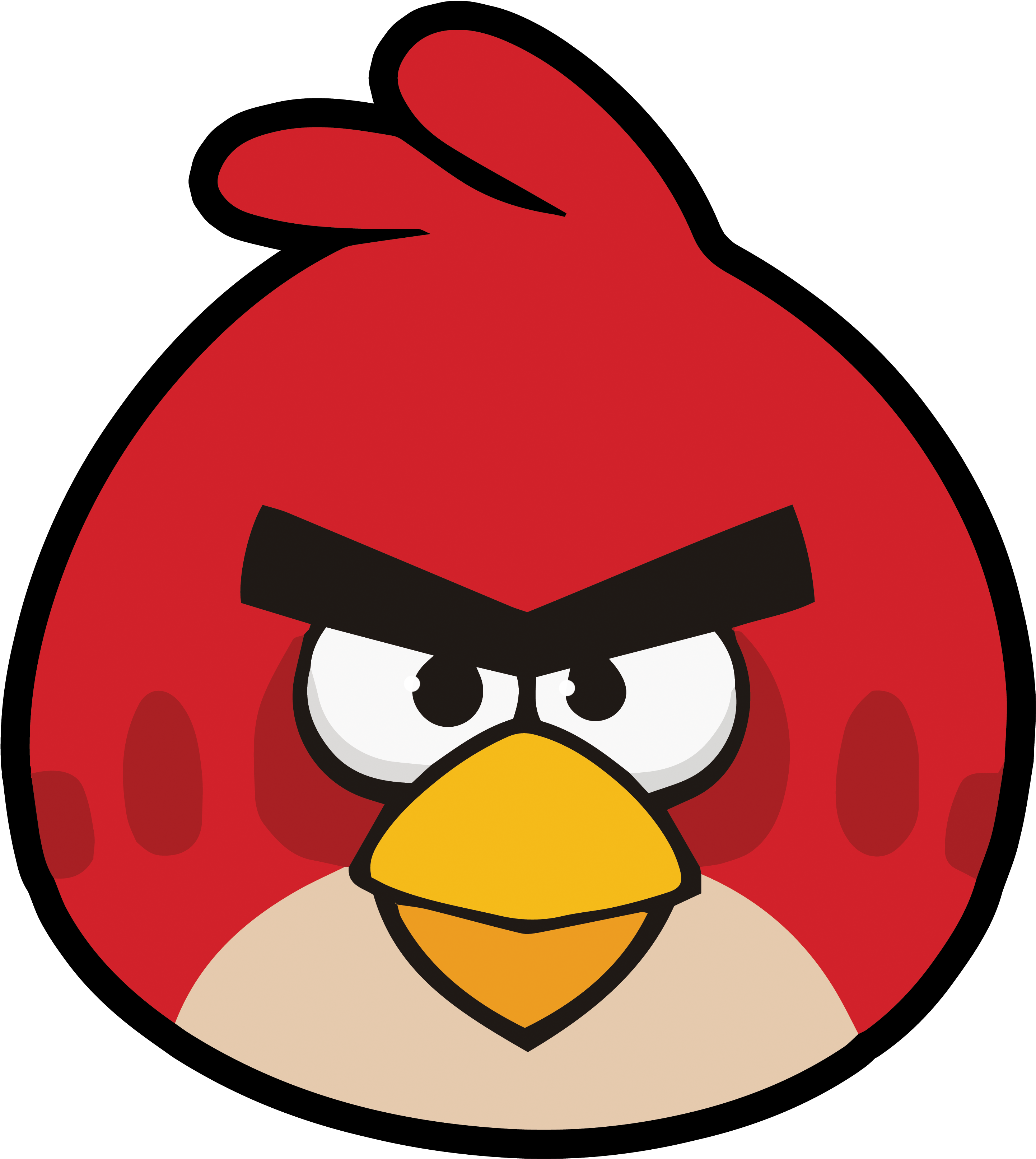 Angry Birds - Red Bird Angry Birds (3400x3400)