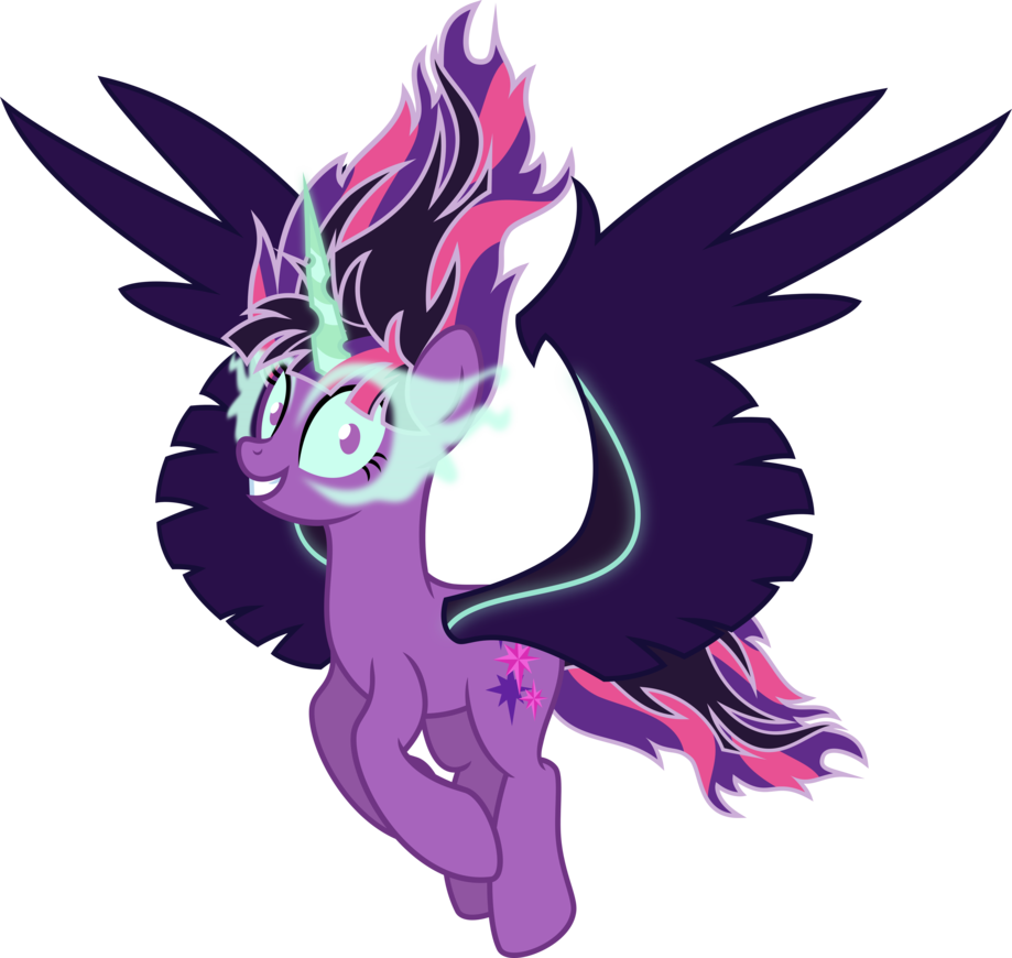 Midnight Sparkle Wishes You A Happy Halloween By Osipush - Mlp Midnight Sparkle Pony Base (919x870)