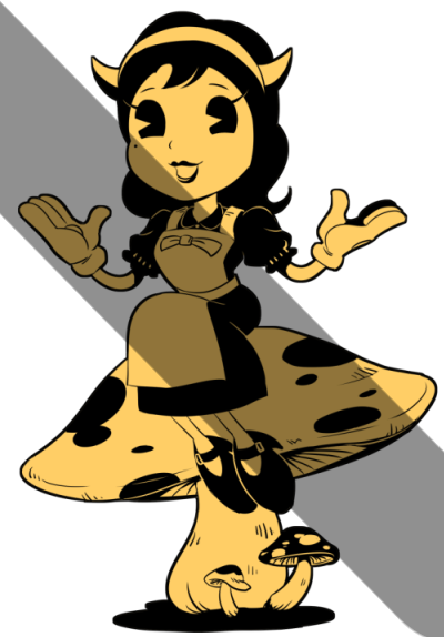 Participated In The Halloween Art Collaboration Xd - Bendy And The Ink Machine Svg (400x574)