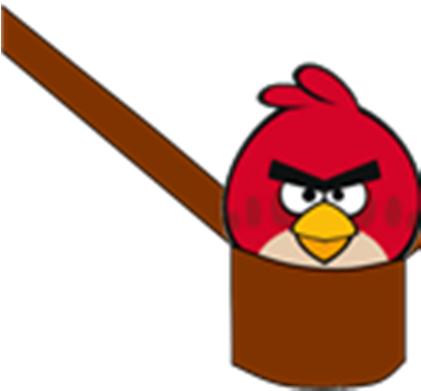 Red Bird In A Bag - Angry Birds Clipart (420x420)