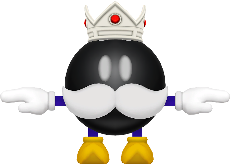Download Zip Archive - Mario King Bob Omb (750x650)