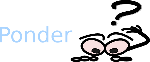 Clip Arts Related To - Ponder Clipart (600x251)