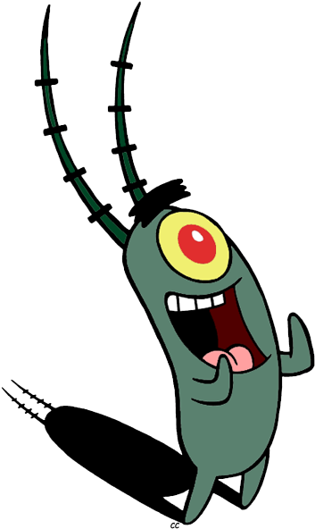 About - Spongebob Plankton Clipart (361x596)