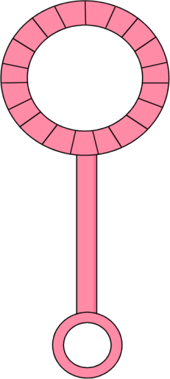 Pink Bubble Wand - Bubble Wand Clip Art (247x550)