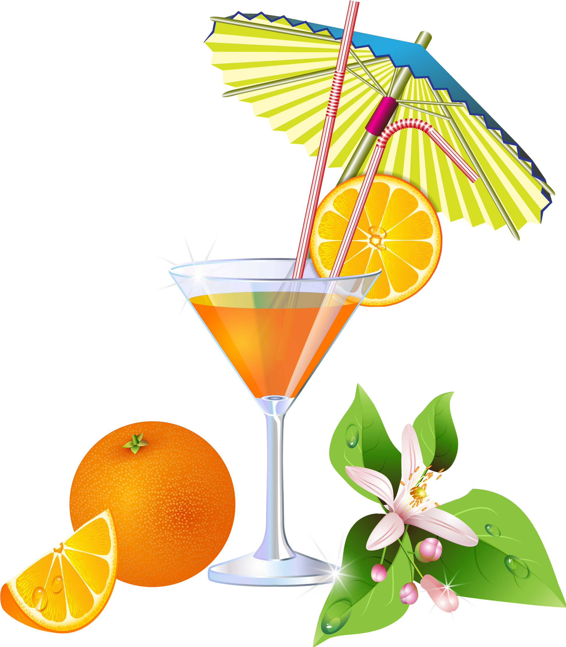 Wallpaper Clipart Cocktail - Summer Cocktail Png (2070x2428)
